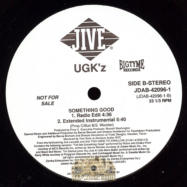 UGK Something Good Record Rap Music Guide